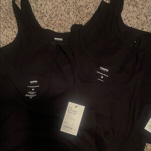 NWTS Sonoma Women's Essential Black Tank Top Bundle of 4 all new with tags!